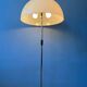 Vintage Dijkstra mushroom floor lamp with white acrylic glass shade.