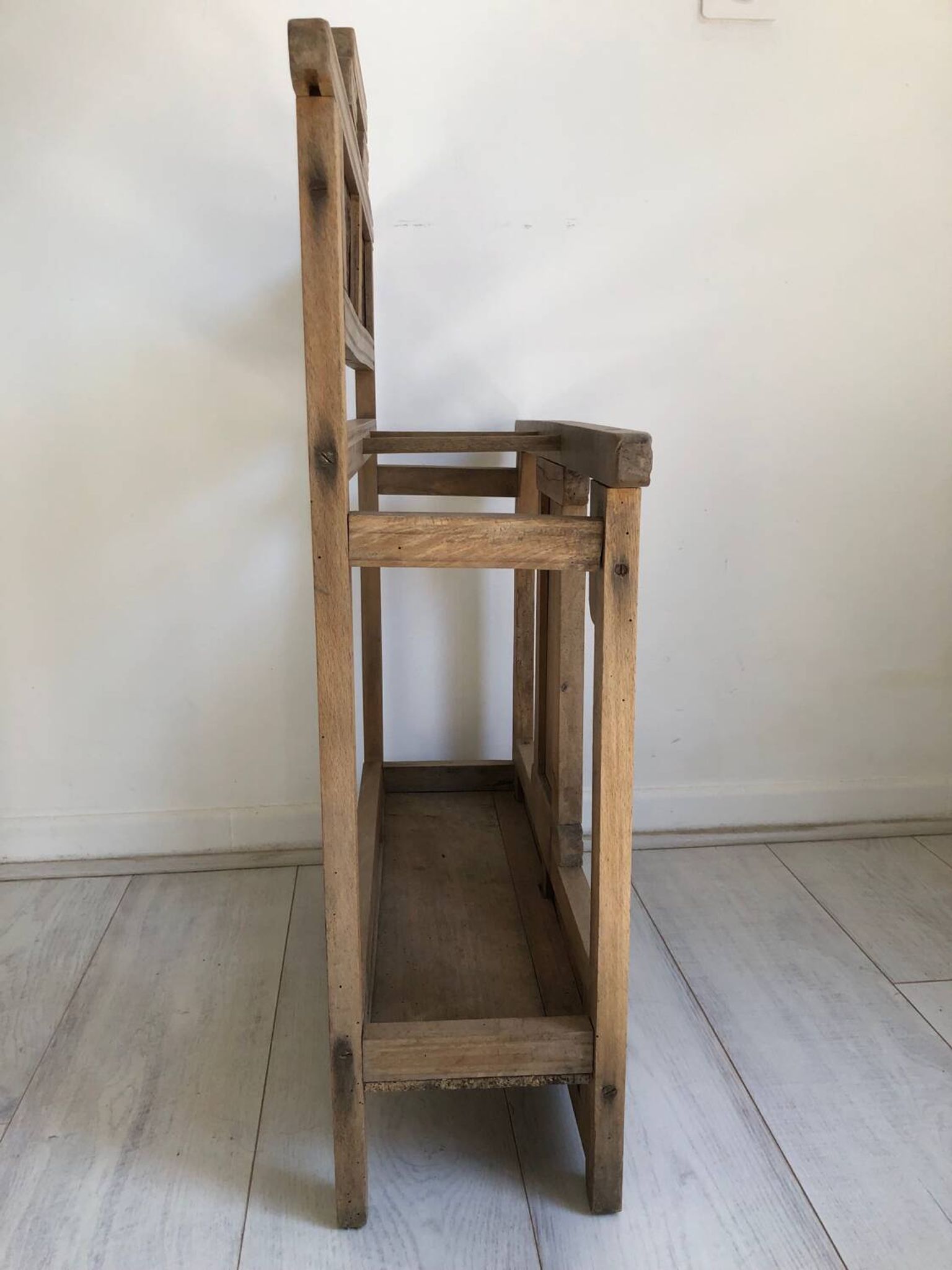 Antique wooden umbrella stand