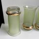 Green granita set consisting of a pitcher and 4 glasses in orangeade 50s