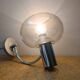 Vintage chrome metal wall light 1970s Sciolari style