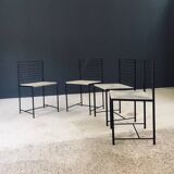 Postmodern Alice Dining Chairs from Cidue, Italy, 1980s, Set of 4