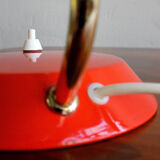 Vintage Red Table Lamp made by AKA Germany, 1960