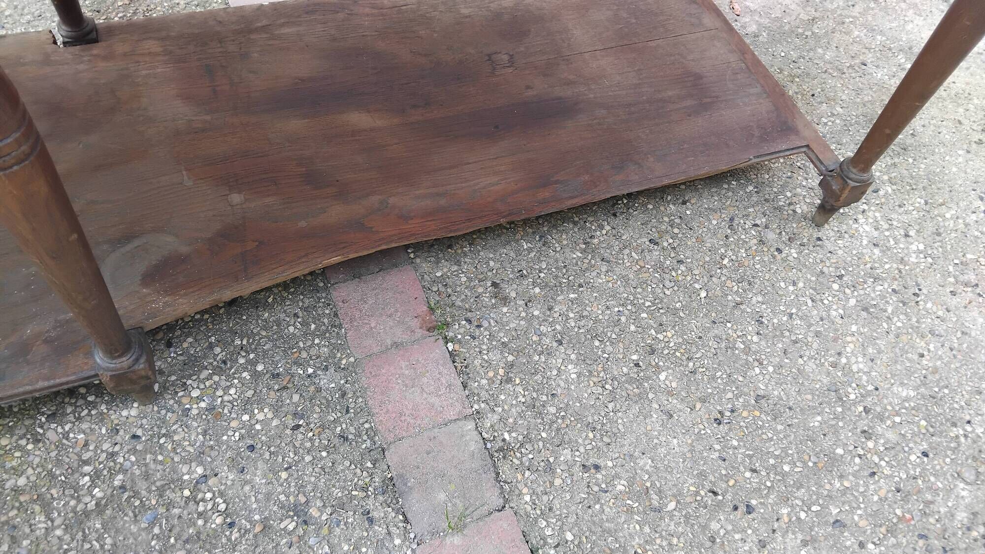 Grande table Drapier ancienne XIX eme meuble métier atelier tissu commerce
