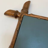 Vintage bamboo mirror, 90x65 cm