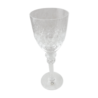 Ancien verre à eau en cristal taillé, gravé, Rogaska Gallia, Slovenia