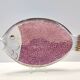 Vintage Large Ceramic Pink Fish Vide-Poche / Decorative Plate by Rometti, Italy