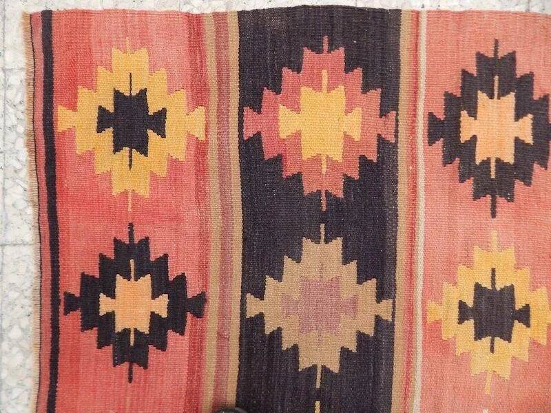 Vintage Turkish hallway rug 128x285 cm