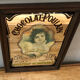 Miroir publicitaire chocolat Poulain vintage