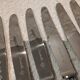12 silver plated dessert knives, Christofle Vendome, 19.7cm