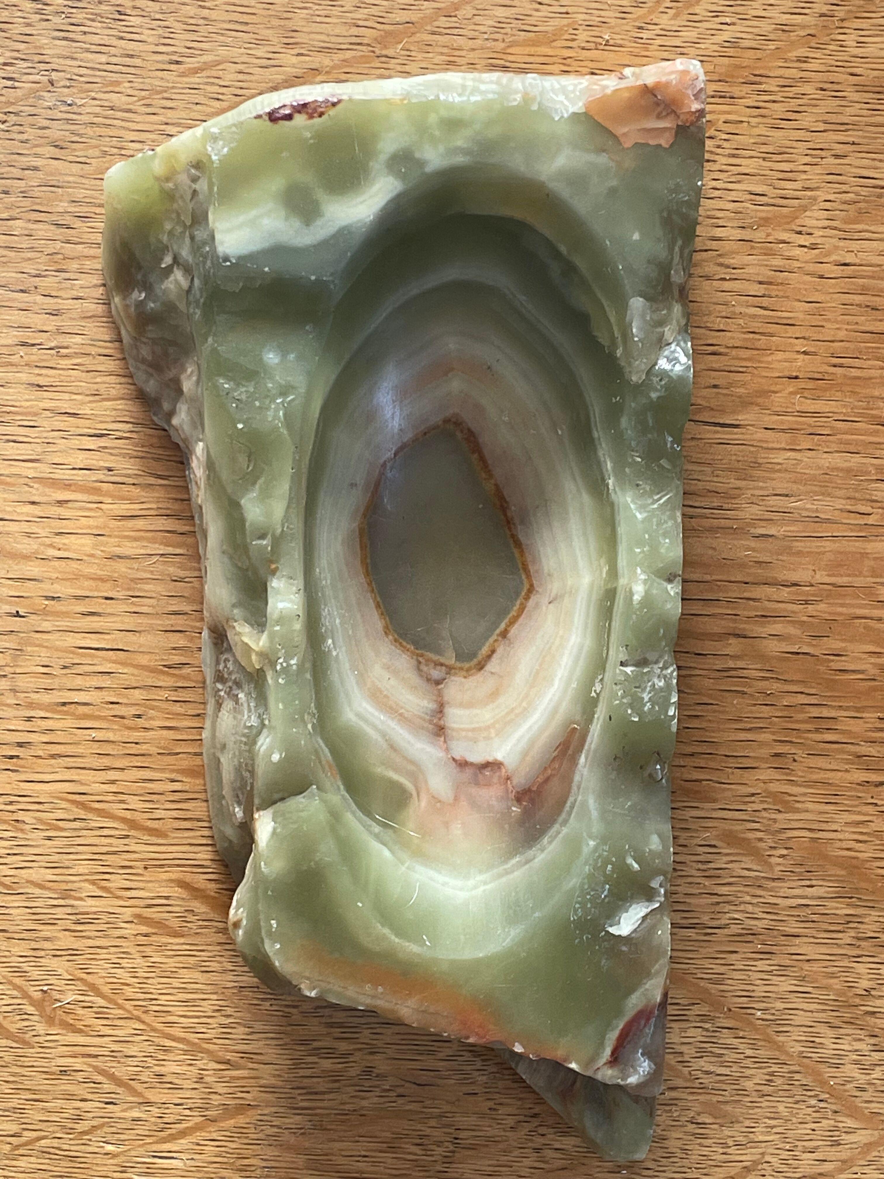 Vintage agate ashtray