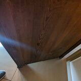Mahogany chest of drawers with claw feet and mirror
