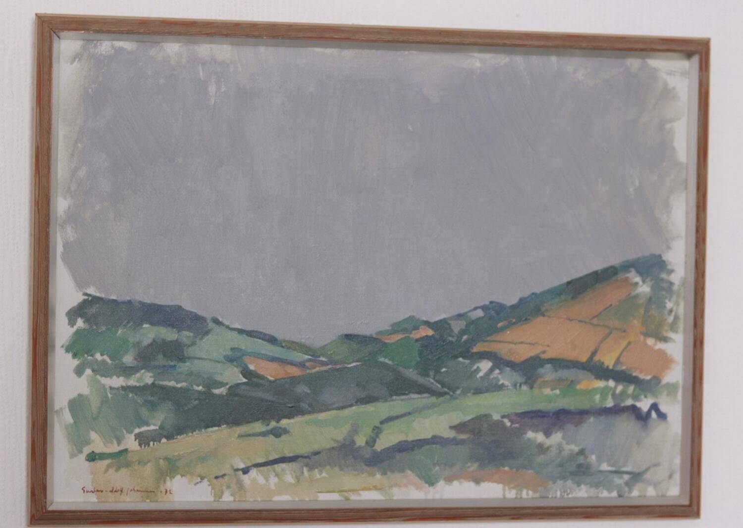 Swedish Oil on Canvas – “Valley” by Gustav-Adolf Johansson