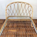 Rattan basket bed