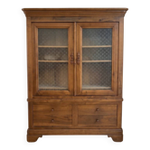 Handcrafted walnut wood bookshelf