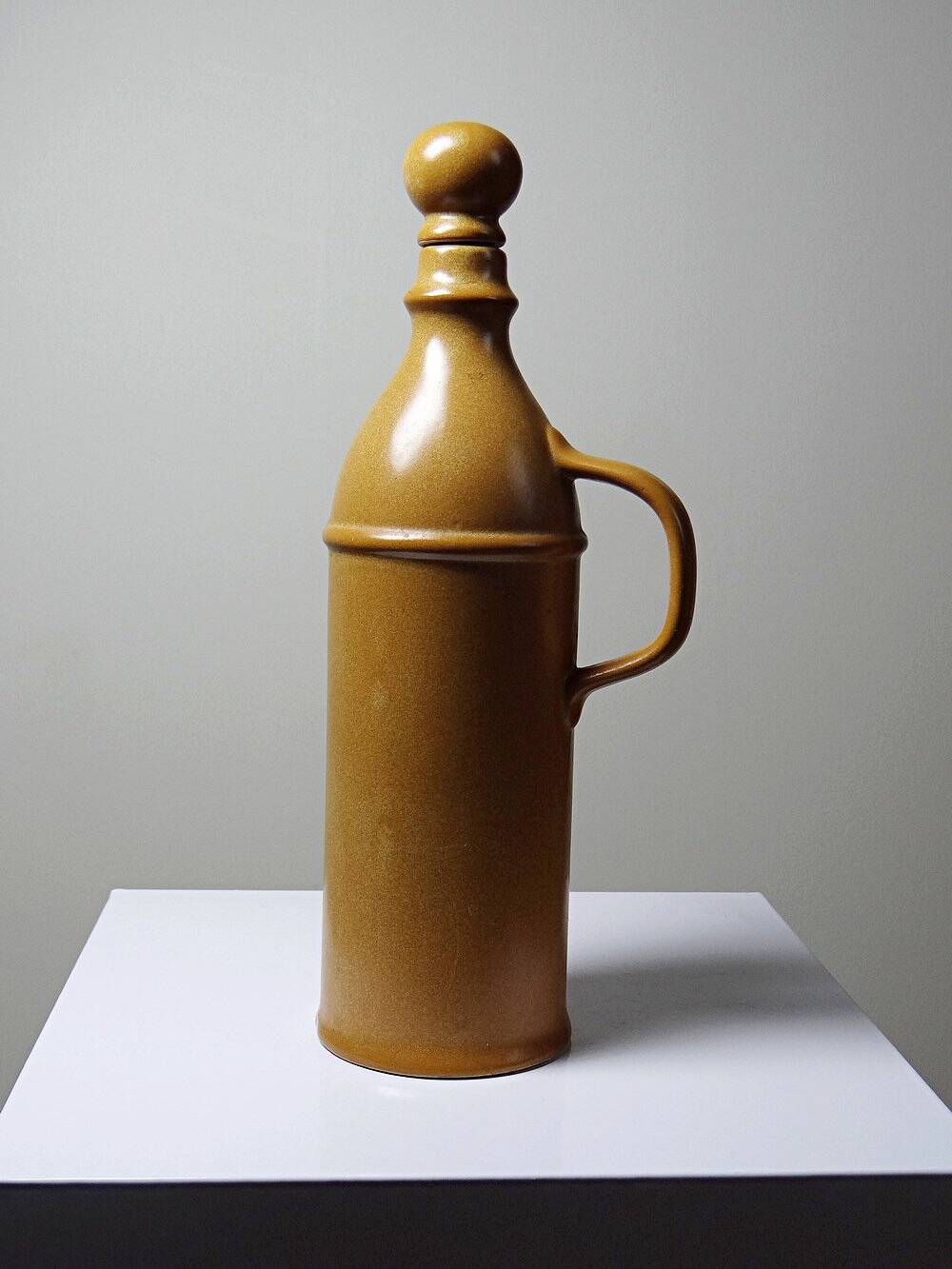 Ceramic bottle / jug / carafe in vintage stoneware style from the 60s-70s.