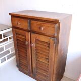 Small vintage wooden sideboard
