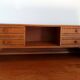 Art Deco tiered desk in light oak