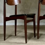 Vintage Scandinavian teak chairs by Henri Walter Klein