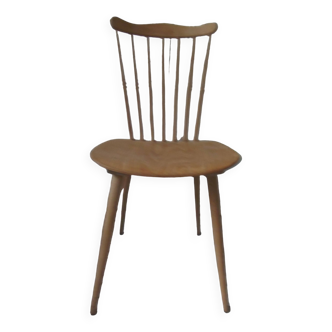 Vintage Scandinavian design chair in beech, waxed finish.