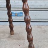 Solid wood tripod stool