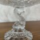 Glass fruit bowl on foot