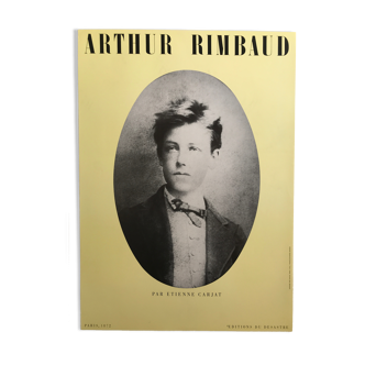 Arthur Rimbaud, Paris, 1872, Editions du désastre, circa 1980, original poster