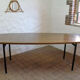 Grande table ovale vintage années 60