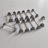 Set of 12 solid silver knife holders