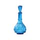 Carafe vintage verre bleu cobalt le smith glass co moon stars sixties usa 32cm