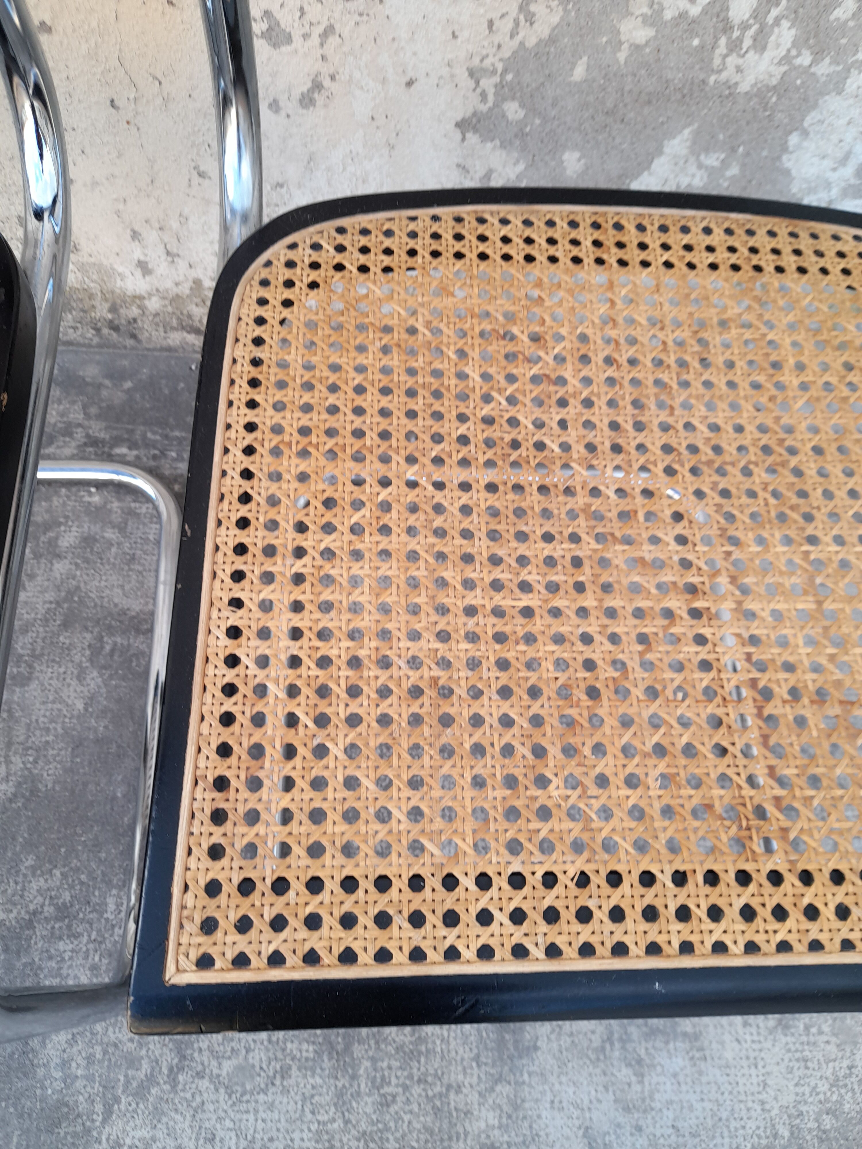 Pair of Chairs B32 cesca Marcel Breuer