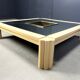 Vintage lacquer coffee table by Alain Delon for Maison Jansen, 1970s