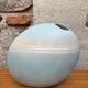 Pastel biscuit porcelain vintage "pebble" vase