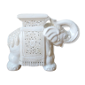 Elephant plant holder in white/cream ceramic, 1980