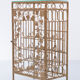 Gold metal wine rack or cocktail bar, 1950s, italy