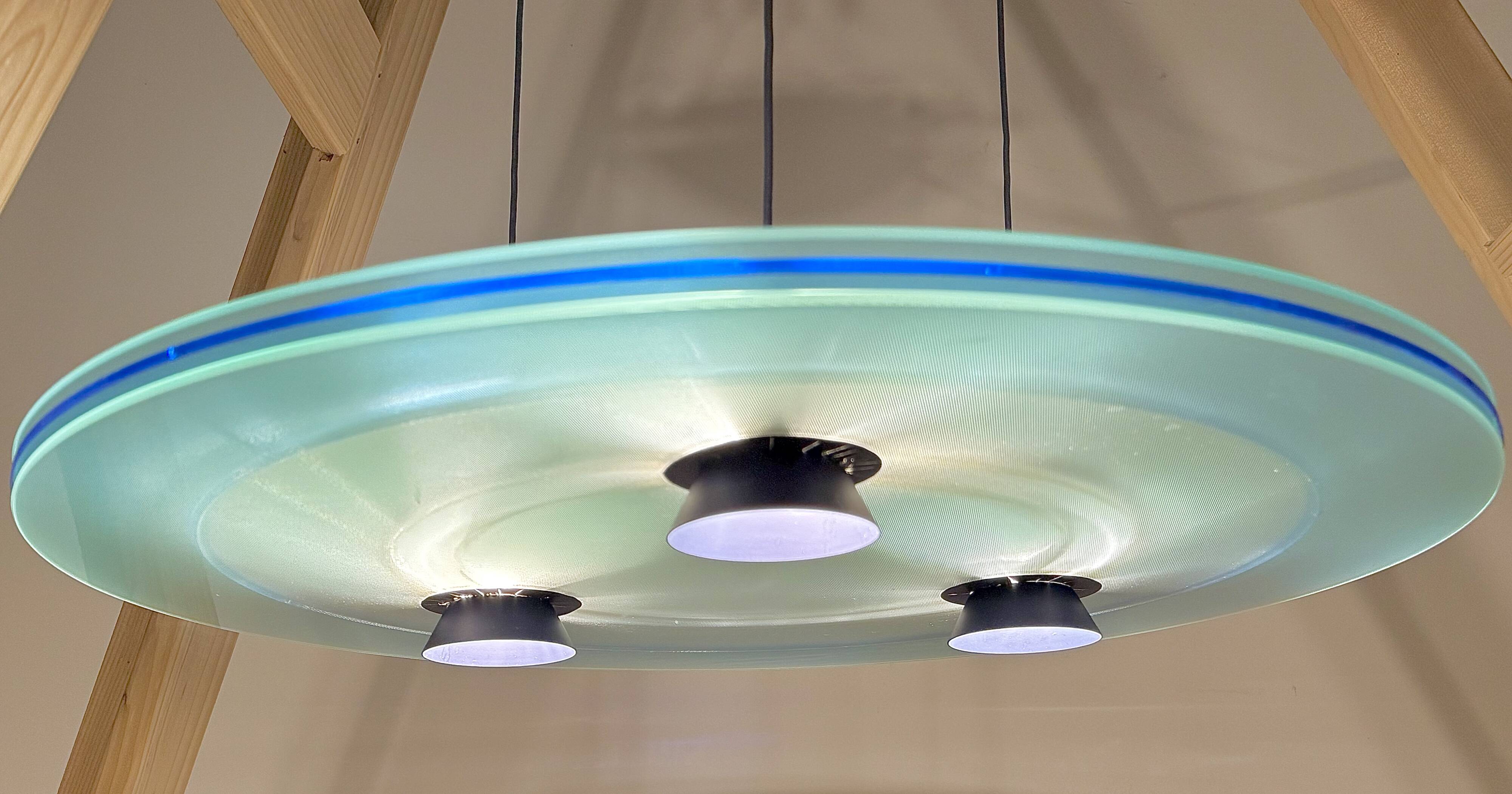 Halogen suspension Aurora 1040, Arteluce / Flos edition, Italy, 1980