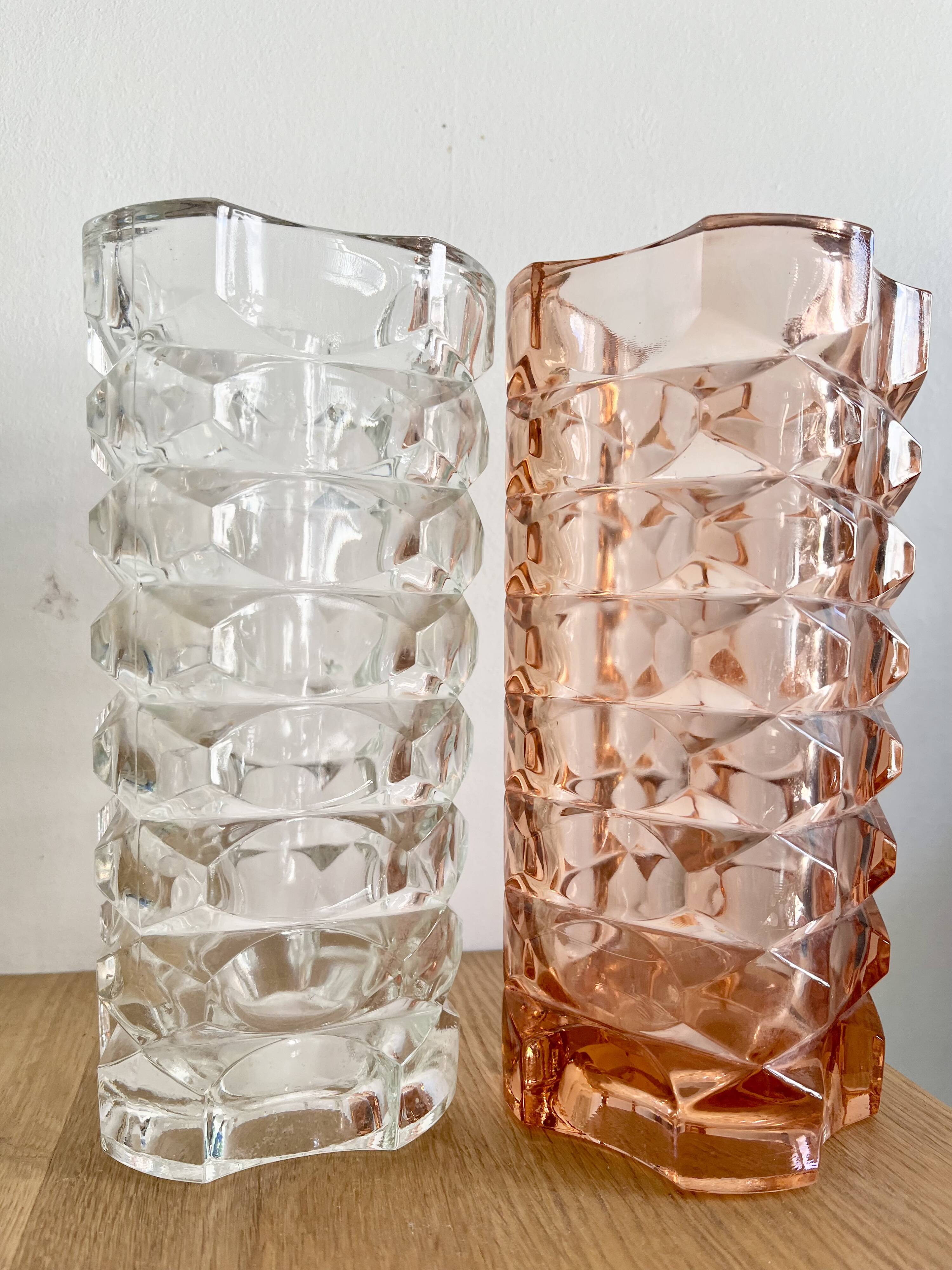 Duo of Windsor Luminarc vases