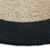 Round jute rug 160 cm