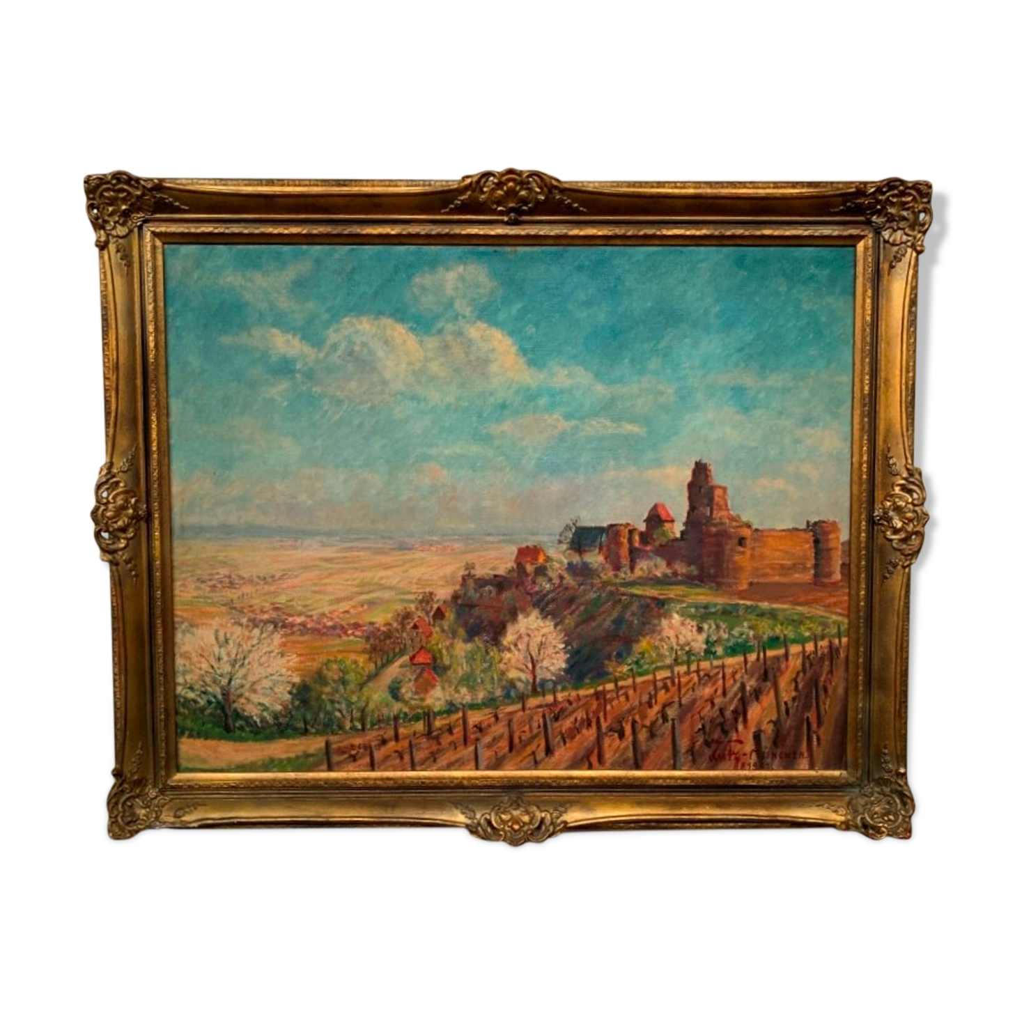 Painting "Vineyards of Alsace".