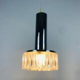Hanging lamp in chrome and bubble glass 1970 Germany