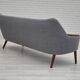 1960s, Danish sofa by Kurt Østervig model 58, completely reupholstered, furniture wool, teak wood.
