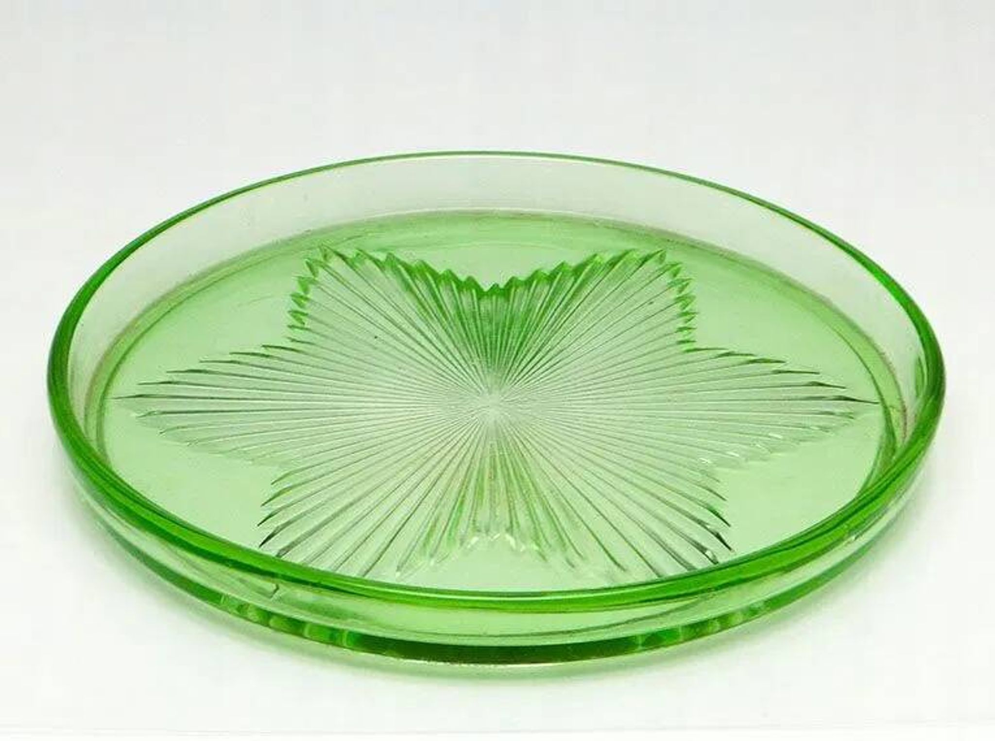 C1F Green Hydrangea Tray for Glasses No. 263