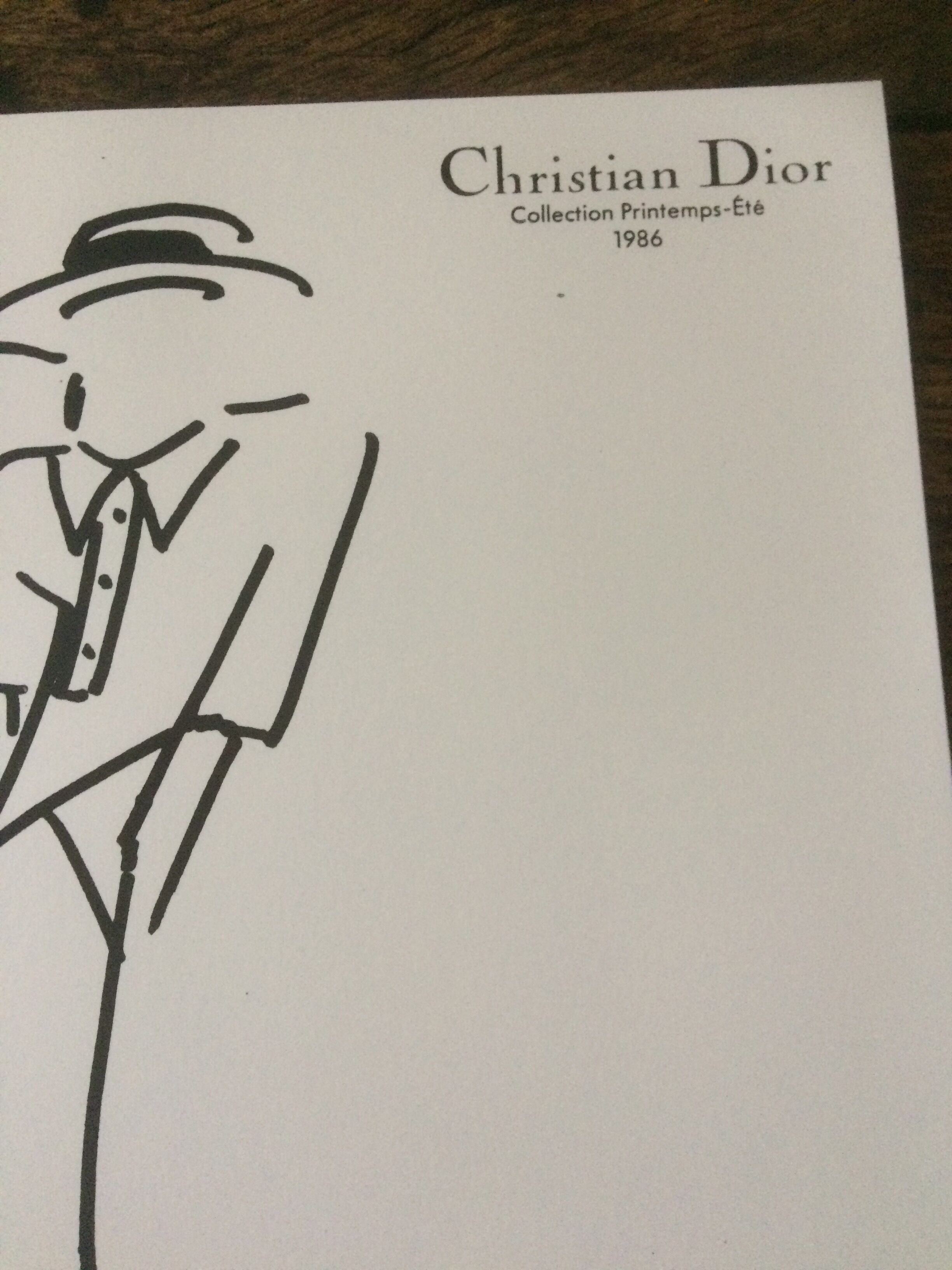 Christian dior: nice illustration of the 1980s press mode
