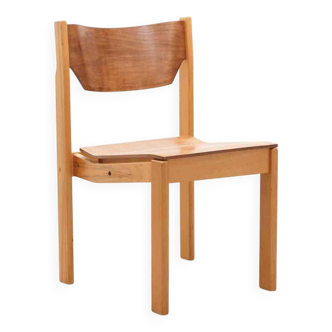 Scandinavian style oak and beech chair