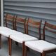 Chaises style scandinave en teck x4