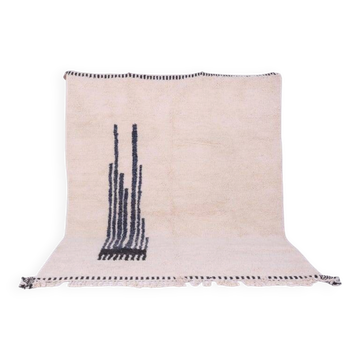 Tapis berbère en laine pure fait main traditionnelle taille 2,4/1,6 m