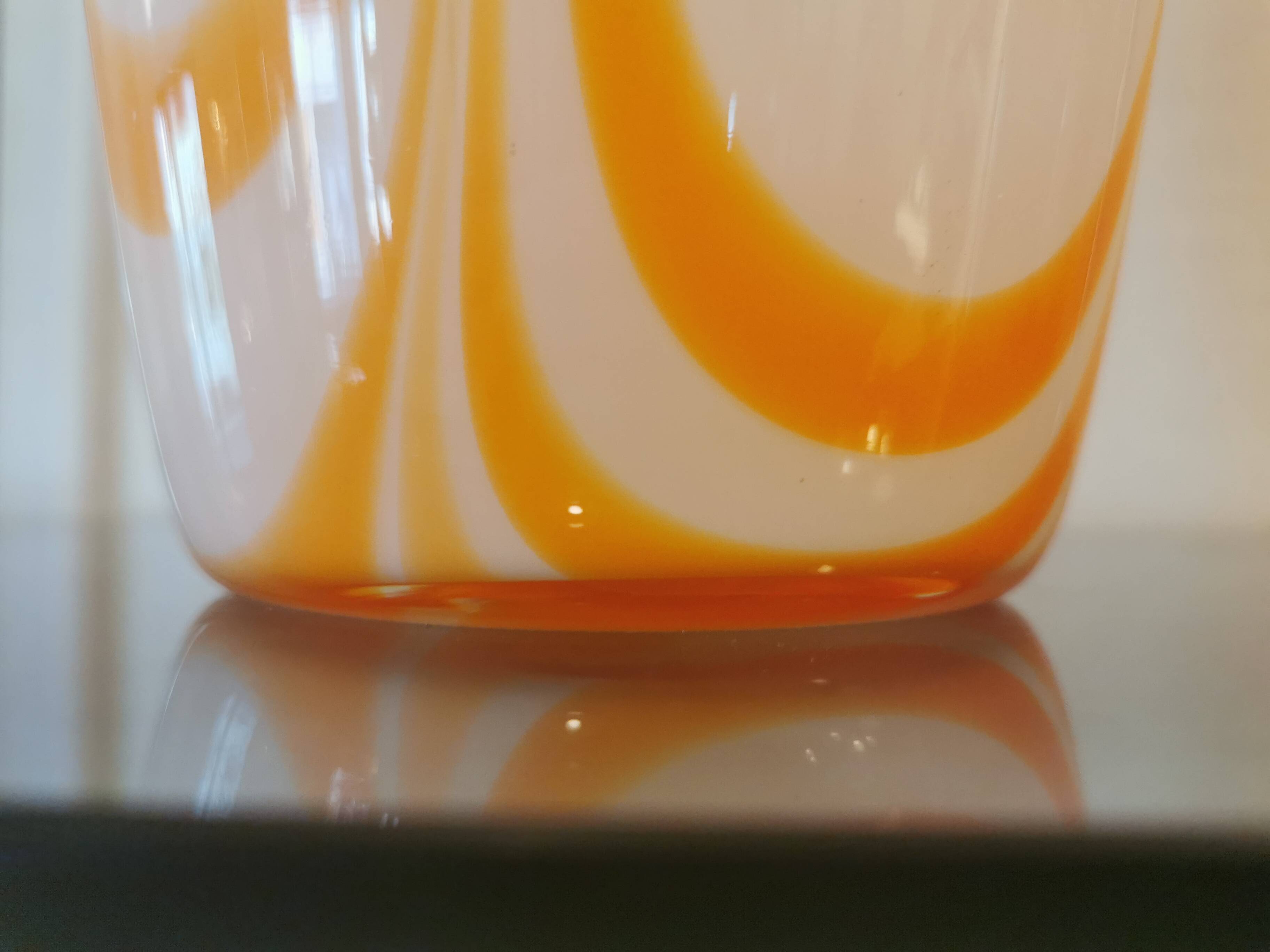 Large vintage Murano glass vase, Italy, 70s