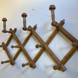 Old coat rack with 13 hooks