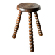 Turned wooden stool