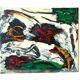 Abstract painting by Simone Ciani, oil on canvas, 1990s