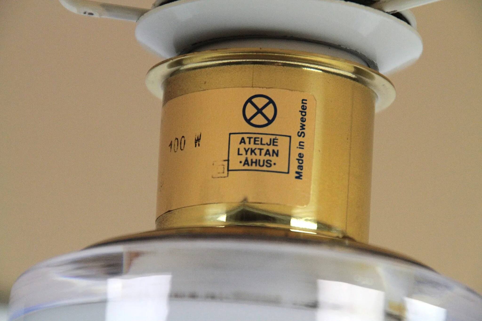 Studio Crystal Table Lamp by Hannelore Dreutler / Studio Åhus for Ateljé Lyktan, Sweden, 1983